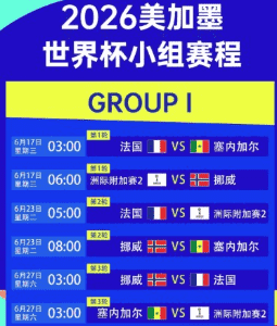 2026世界杯预选赛竞彩赔率